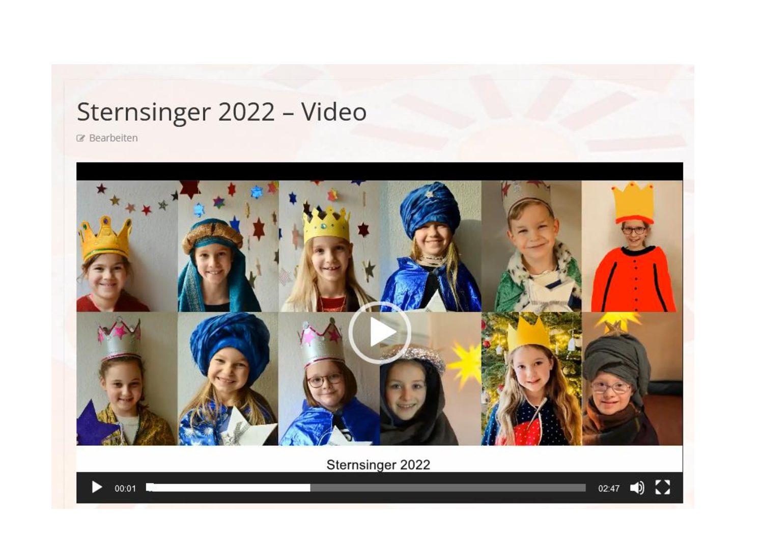 Sternsinger 2022 – Video